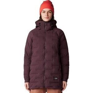 Mountain Hardwear Stretchdown Parka Wine color Women’s sizeM excellent condition